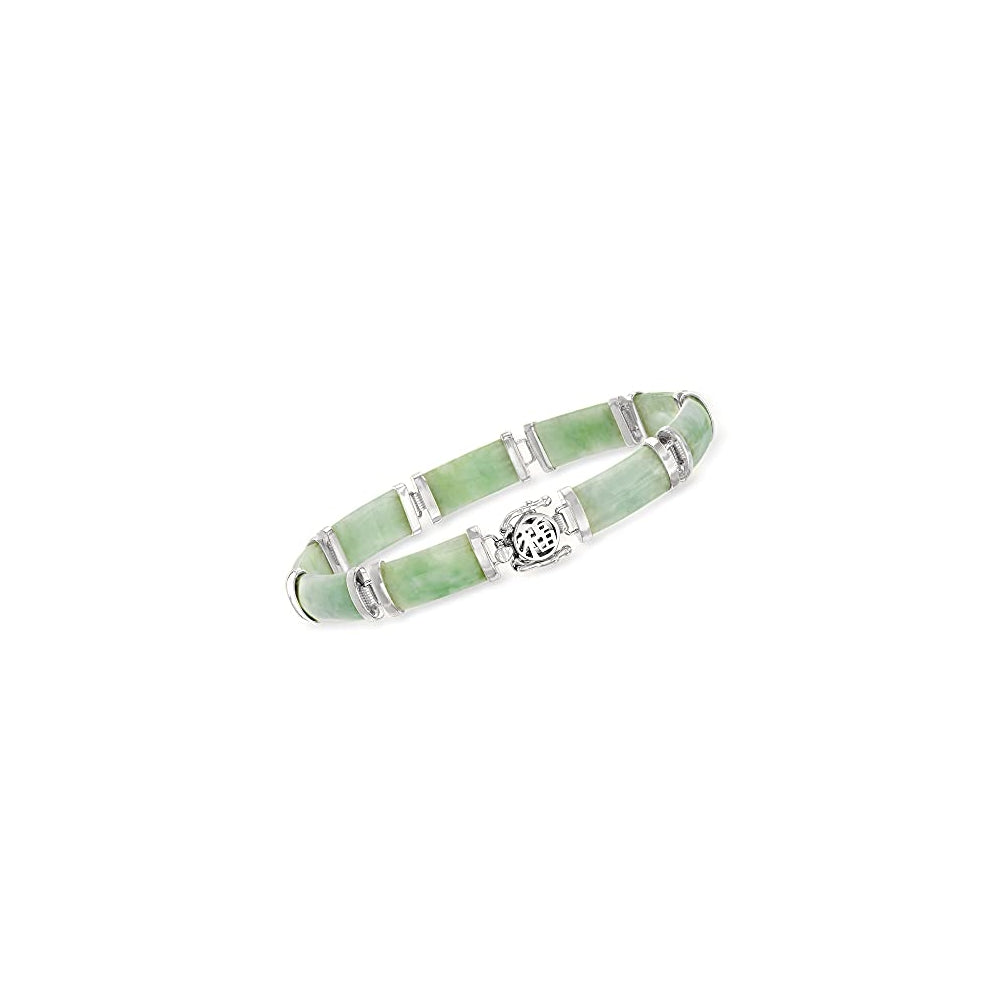 Pulseras y tobilleras de plata de la buena fortuna de jade