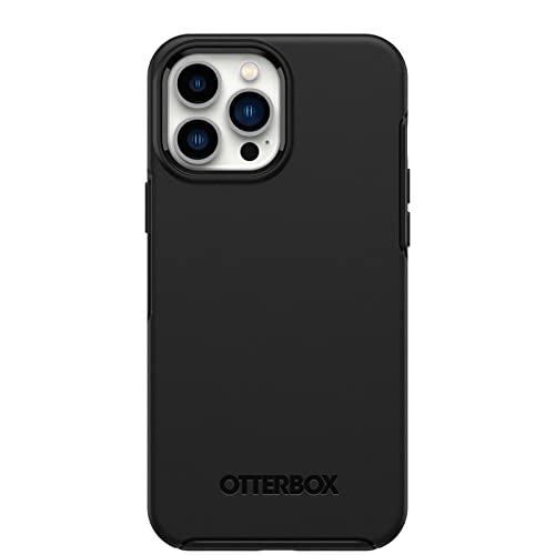 OtterBox SYMMETRY SERIES+ - Funda antimicrobiana con MagSafe para iPhone 12/13 Pro Max, color negro
