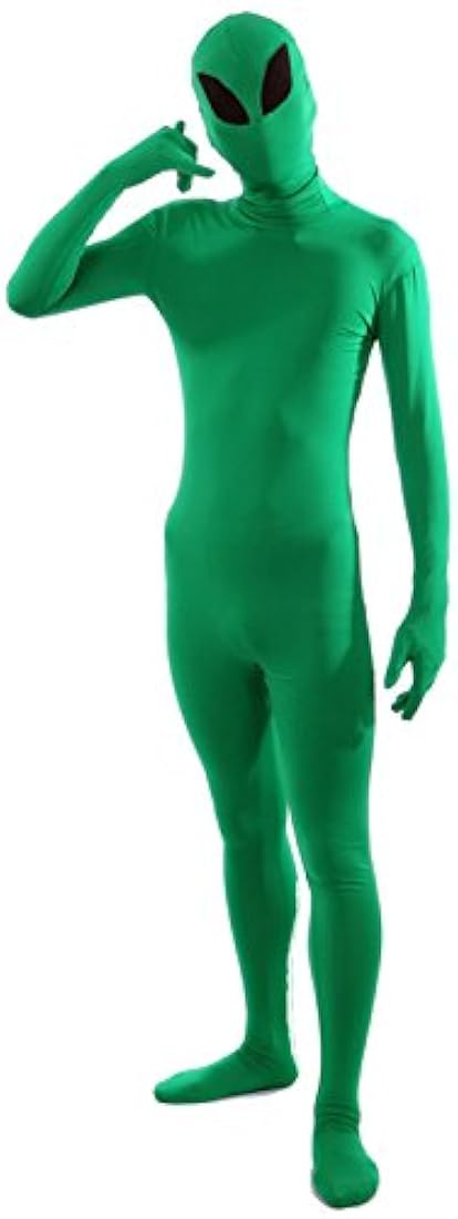 VSVO Traje para hombre color verde lima, cuerpo entero