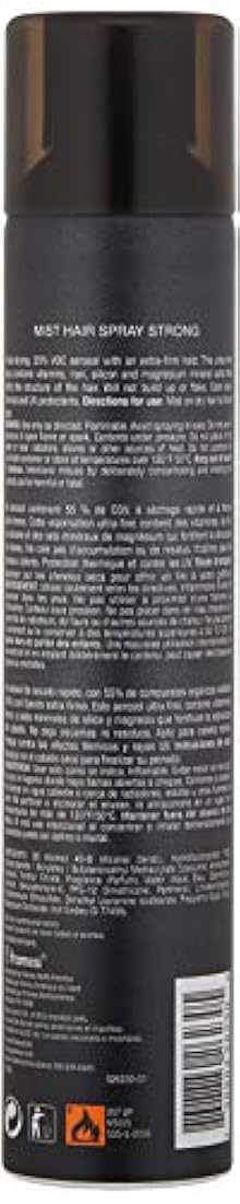 spray para el cabello tratado con color