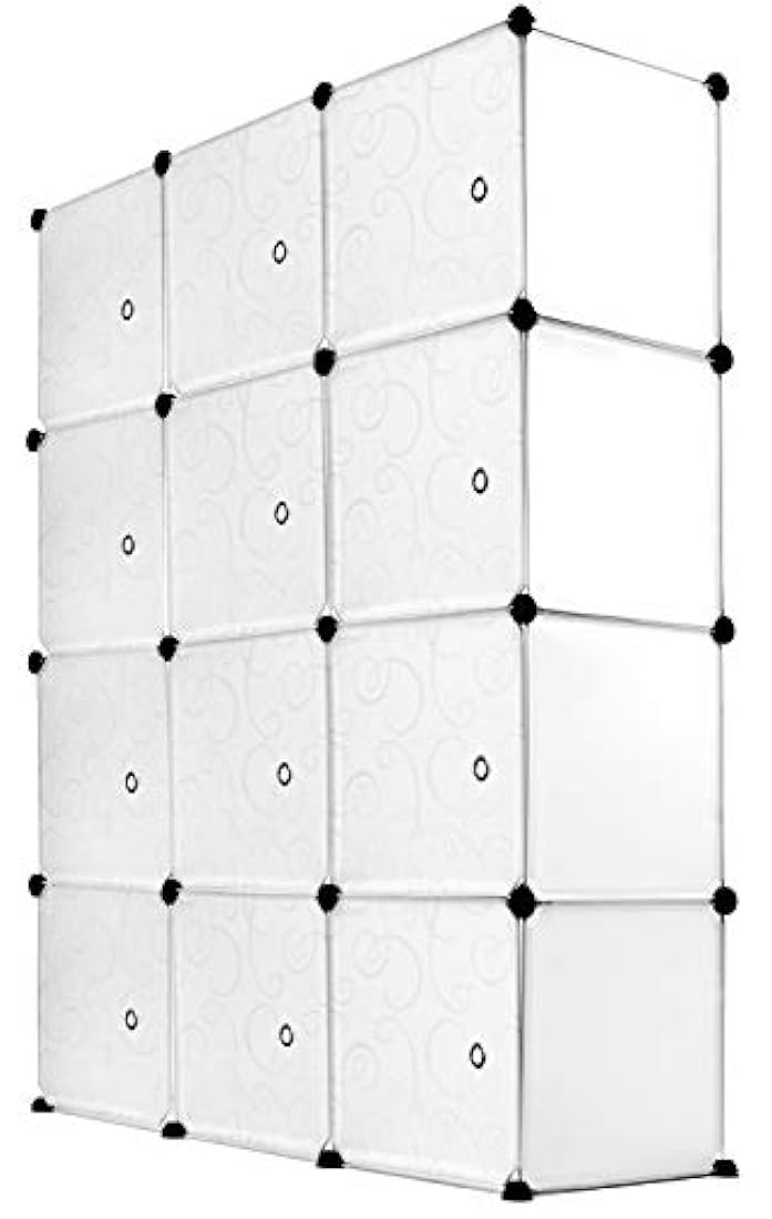 Almacenador apilable 12 cubos de almacenamiento