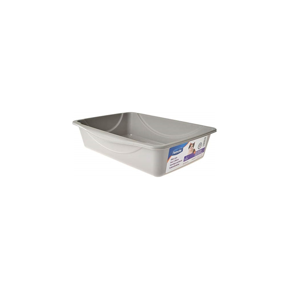 Caja de arena para gatos tamaño pequeño color gris
