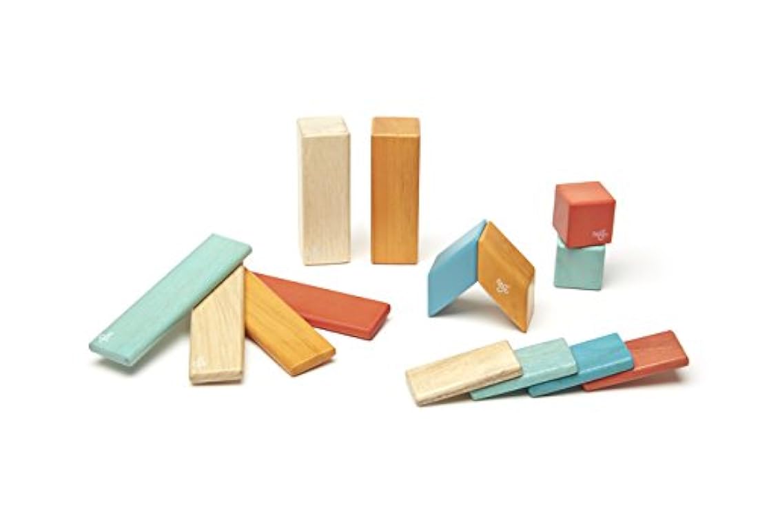 Juego de bloques magnéticos de 14 piezas Tegu