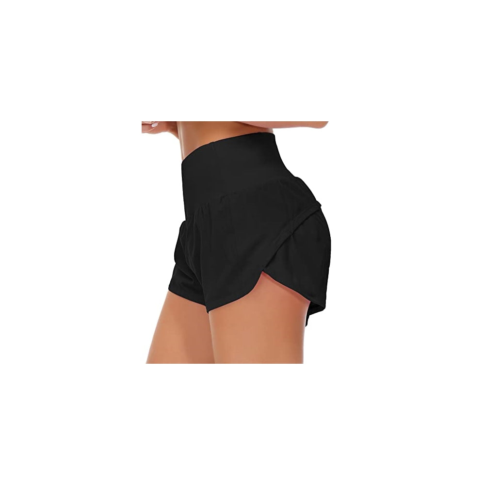 Shorts cortos para correr de cintura alta talla S