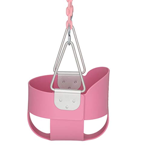 Columpio de cubo completo para niños cubo rosa
