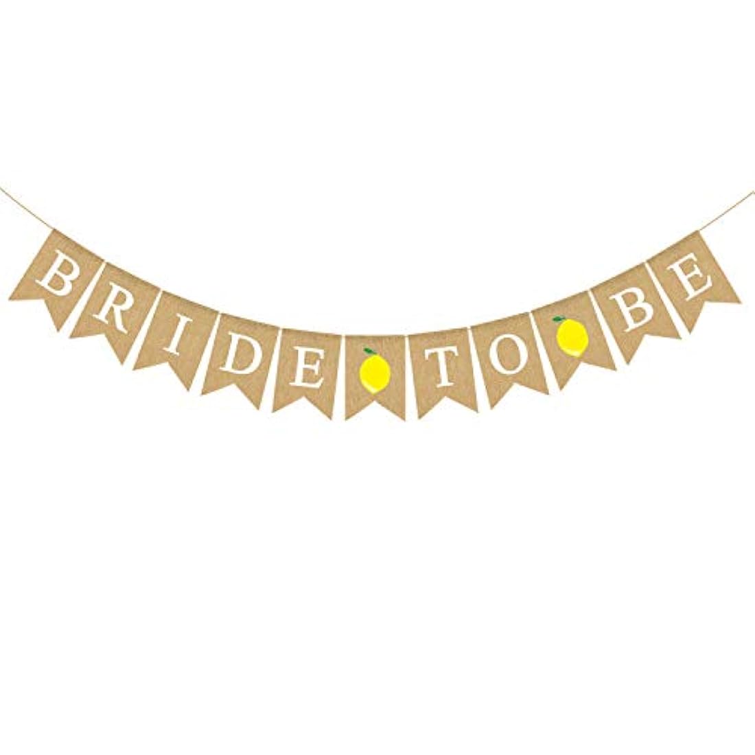 Banner de yute para novia o limón para fiesta