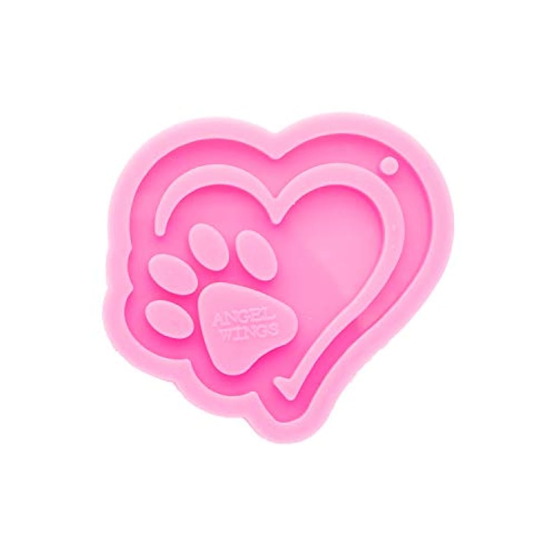 Molde de silicona brillante brillante con forma de corazón