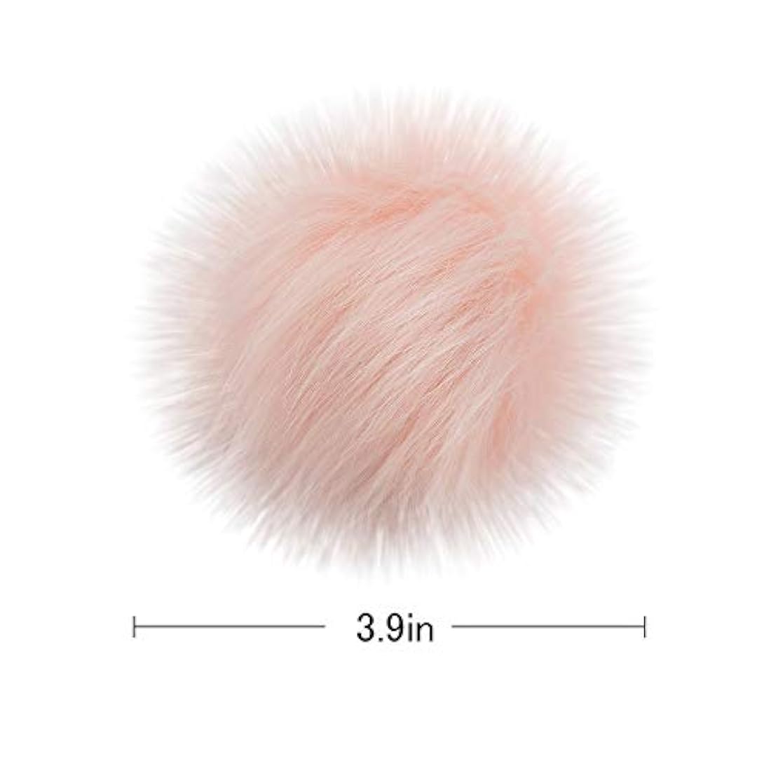 Cosweet - Bolas de pompón de piel de zorro sintética