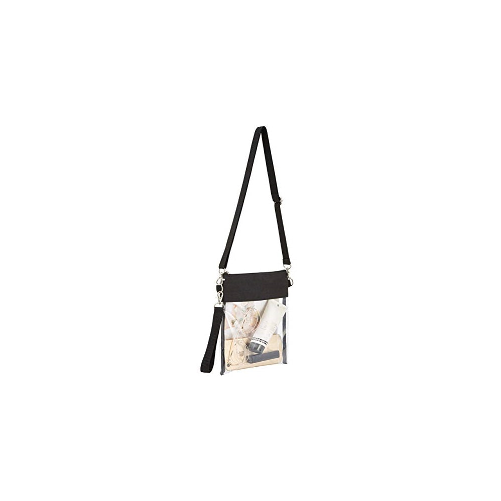 Bolsos cruzado transparente con correa de hombro ajustable