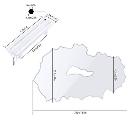 Molde de silicona suave de resina epoxi para manualidades