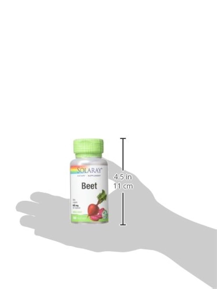 Solaray Remolacha raíz Cápsulas, 605 mg, 100 Count