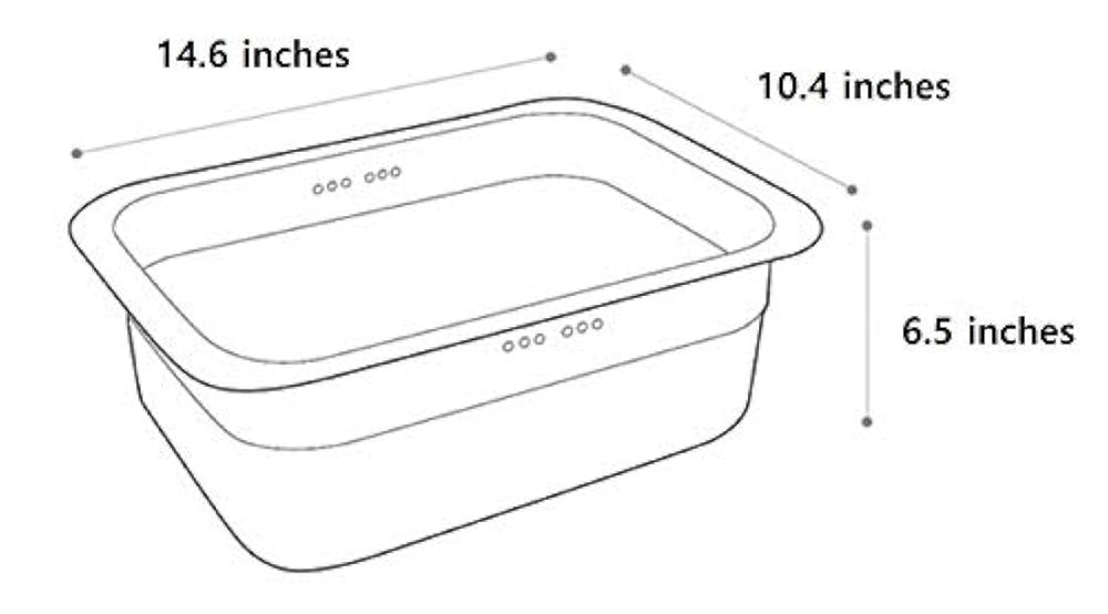 Incoc - Cubo de acero inoxidable para lavabo y vajilla