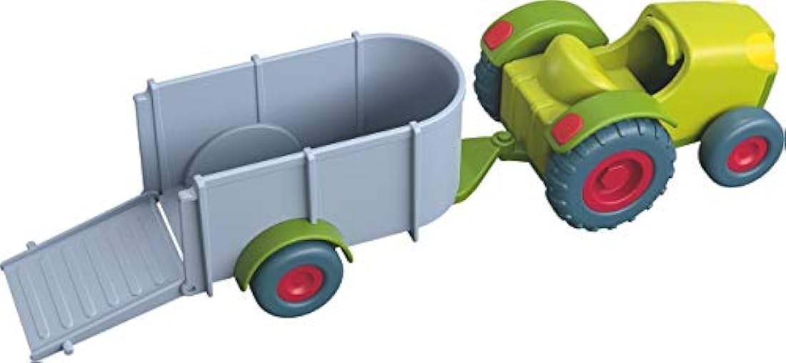 HABA Little Friends Tractor y remolque Juego de 2 piezas
