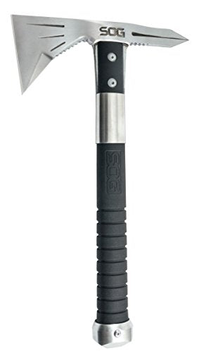 SOG - Cabezal de hacha pulida satinada, mango GRN