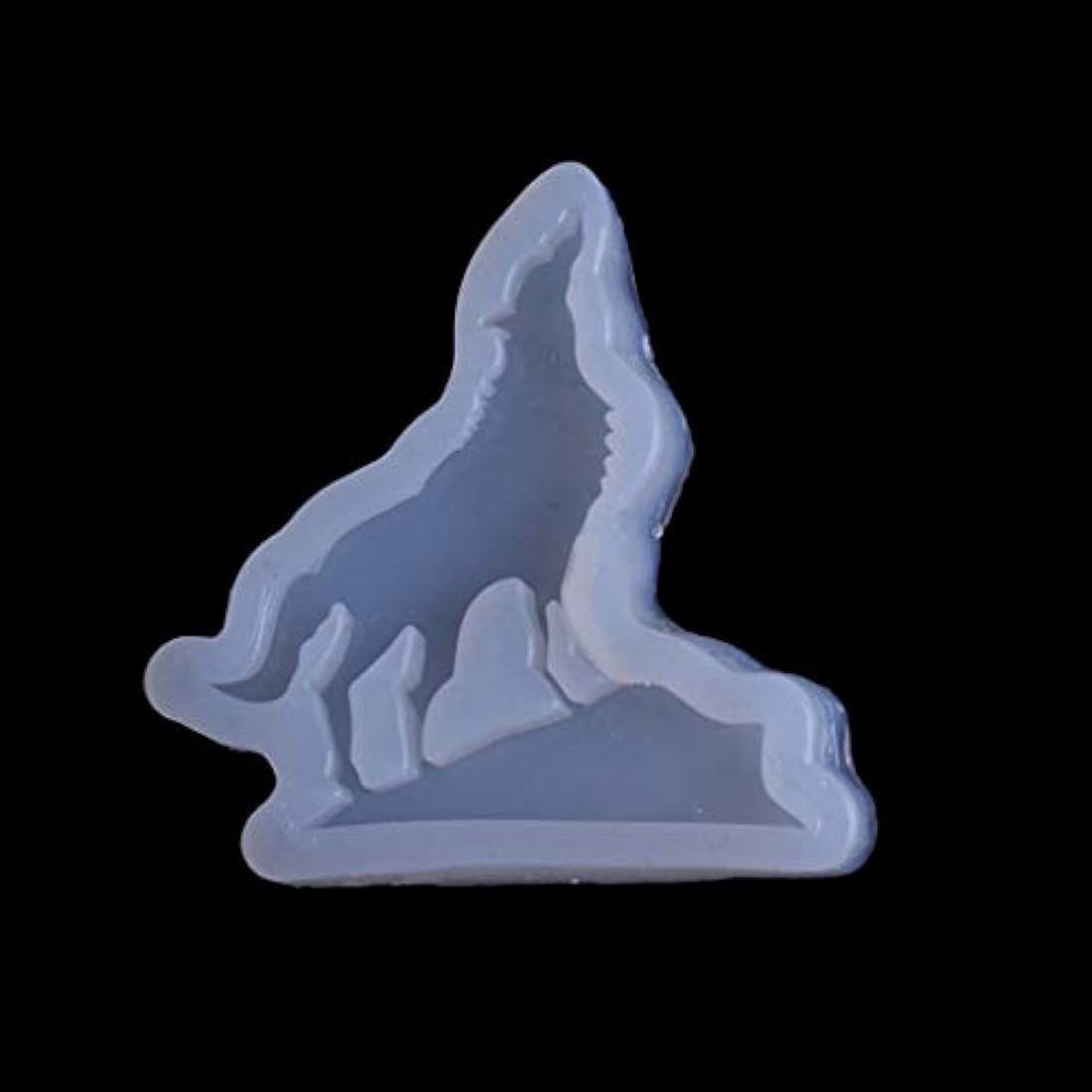 KANGneei Molde de silicona, DIY Lobo Mariposa Mono Tren Colgante de Silicona Resina Molde de Joyería Herramientas de Fabricación