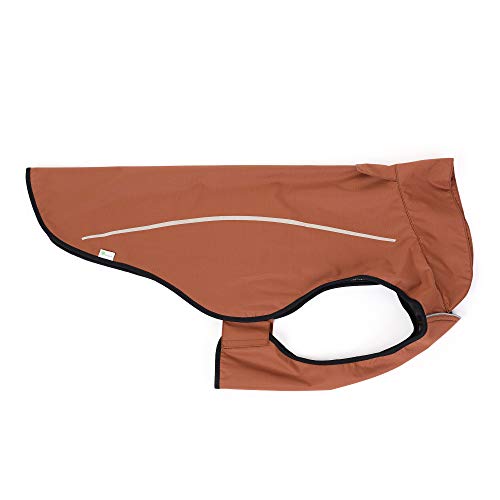 Mile High Life Chubasquero para perro, ropa ajustable a prueba de agua, chaqueta impermeable ligera con tira reflectante, cierre fácil