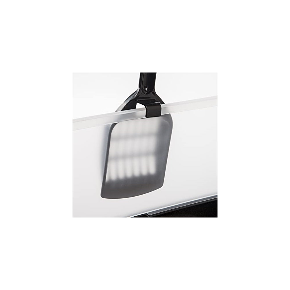 Caja de arena para gatos con escudo y pala para arena