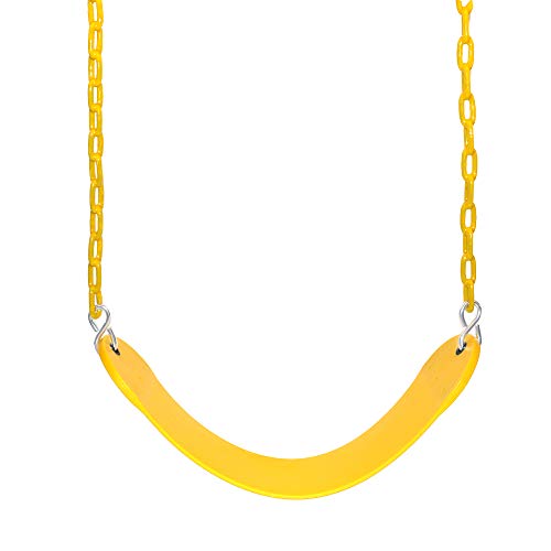 Juego de columpios de repuesto para asiento oscilante de 66 pulgadas (amarillo)