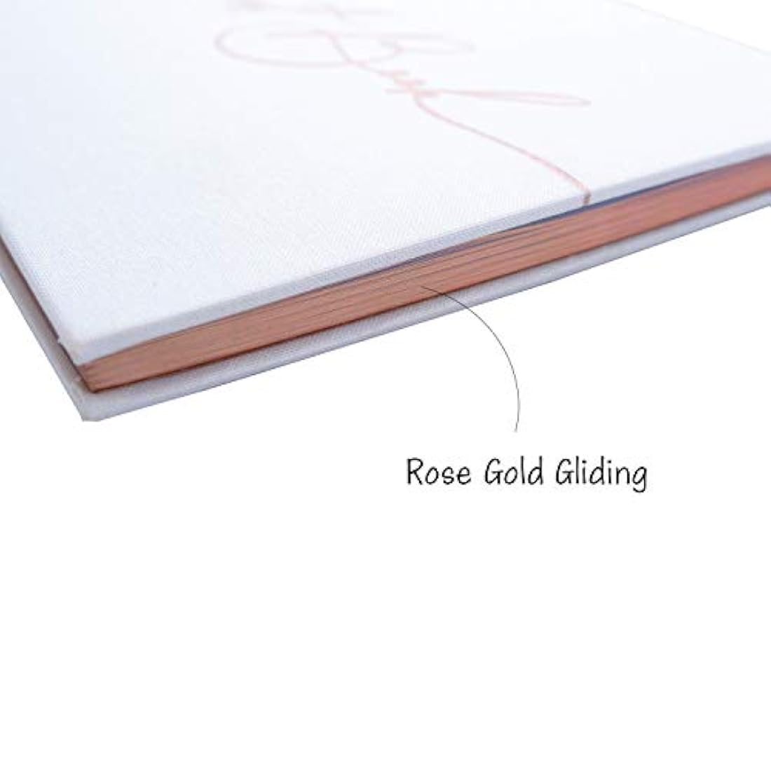 Libro de visitas para boda, color blanco con textura dura