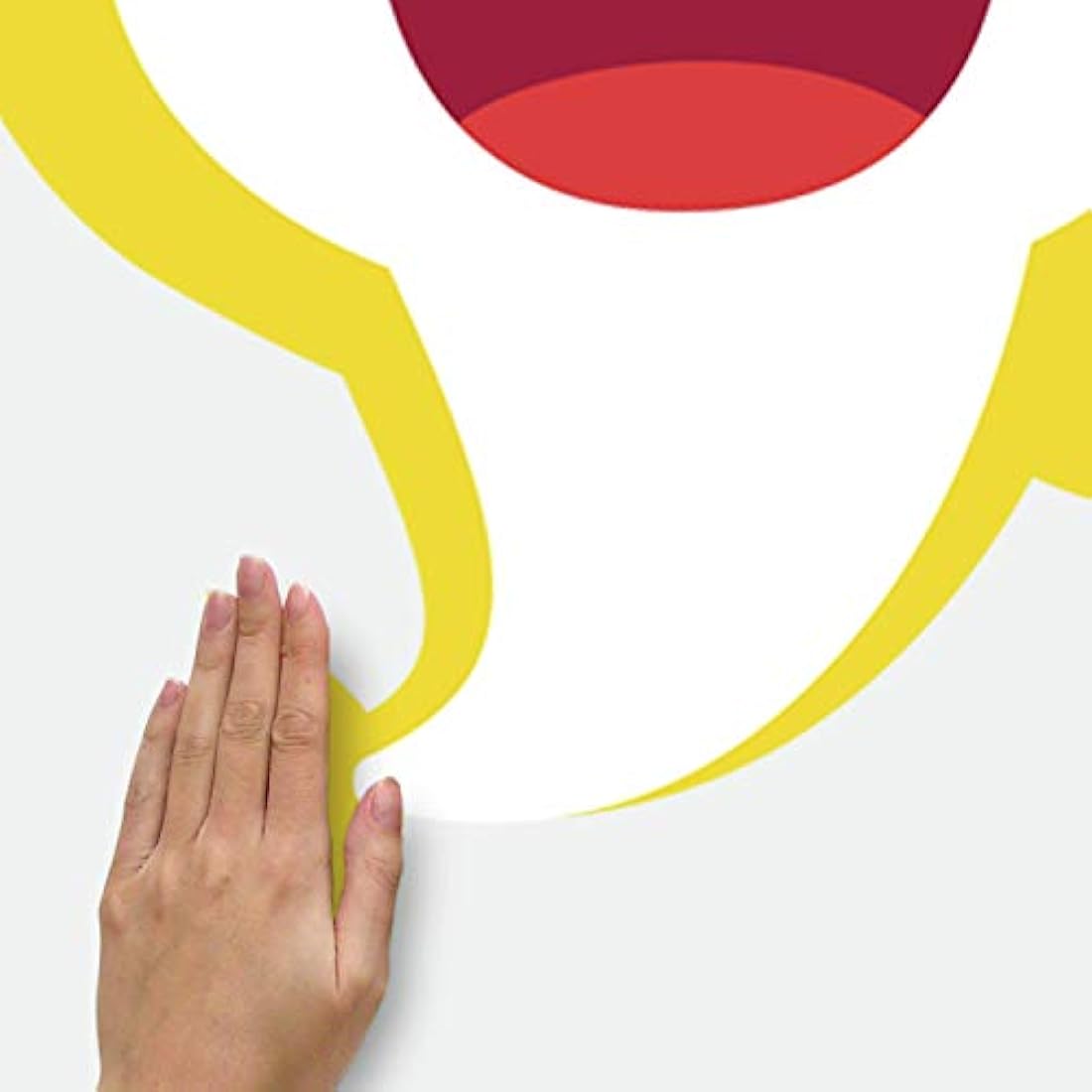 Adhesivos gigantes para pared diseño de tiburón amarillo