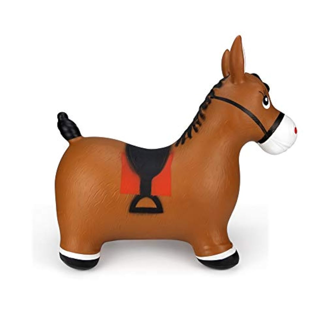 Caballo de salto inflable, juguete de animales de goma