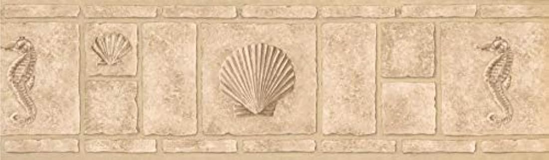 borde de papel pintado, diseño de ladrillos sintéticos