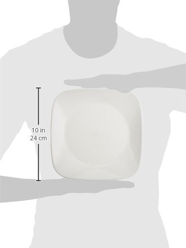 Plato de almuerzo blanco puro juego de 6