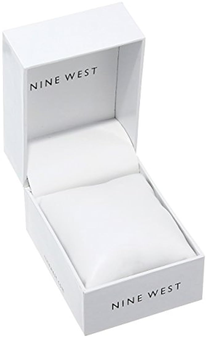 Nine West - Reloj de pulsera de malla de color oro rosa