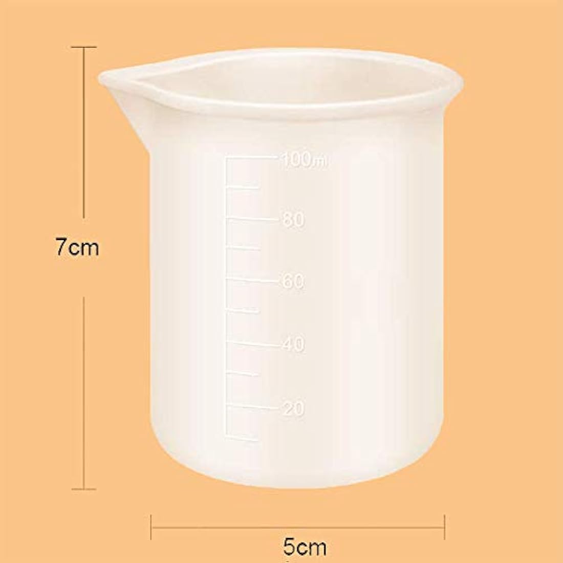 10 tazas de medición de silicona de 3.4 fl oz, tazas de resina epoxi reutilizables, tazas de mezcla de silicona antiadherente para moldes de resina y moldes de fundición para velas hechas a mano, artesanías de resina