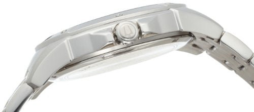 Bulova - Reloj de acero inoxidable con esfera negra