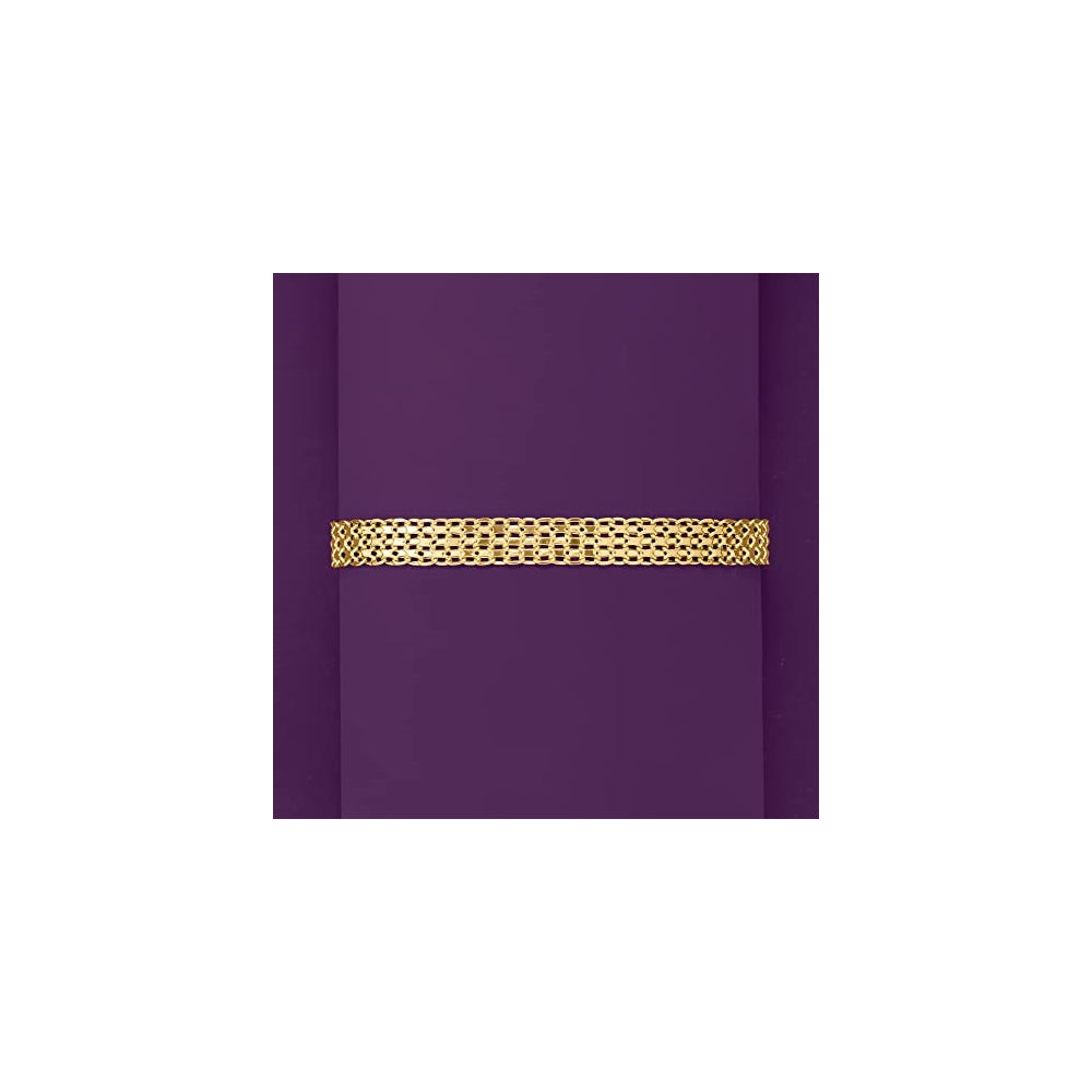 Pulseras italiana de oro amarillo de 18 quilates