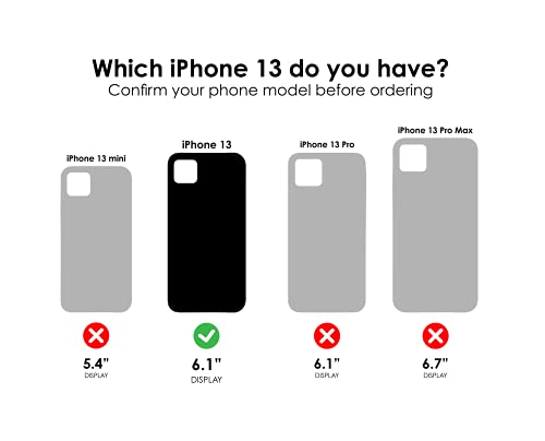 OtterBox Symmetry Clear Series - Funda solo para iPhone 13, polvo de estrellas