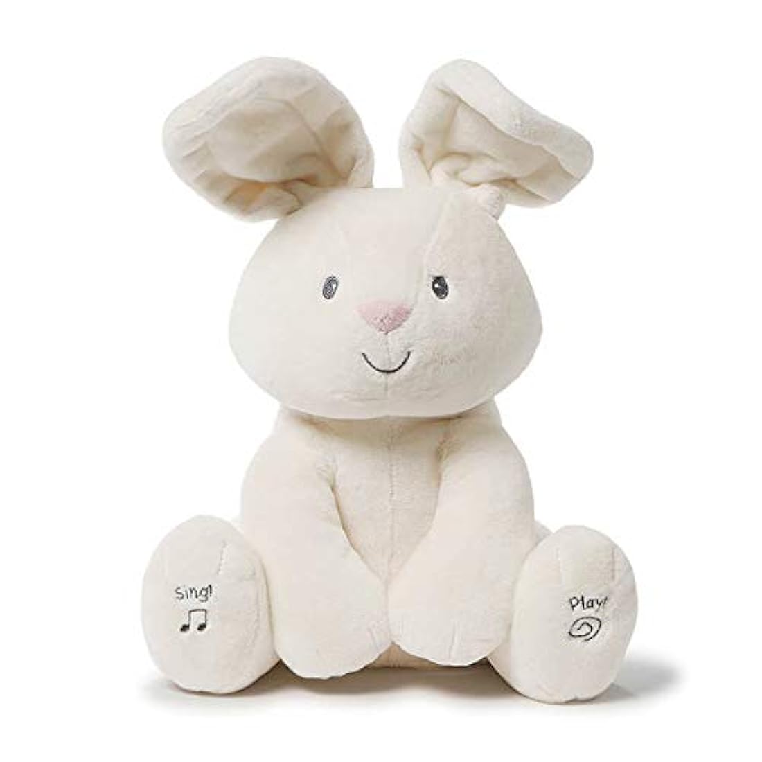 Juguete de peluche, animal animado color crema 12 pulgadas