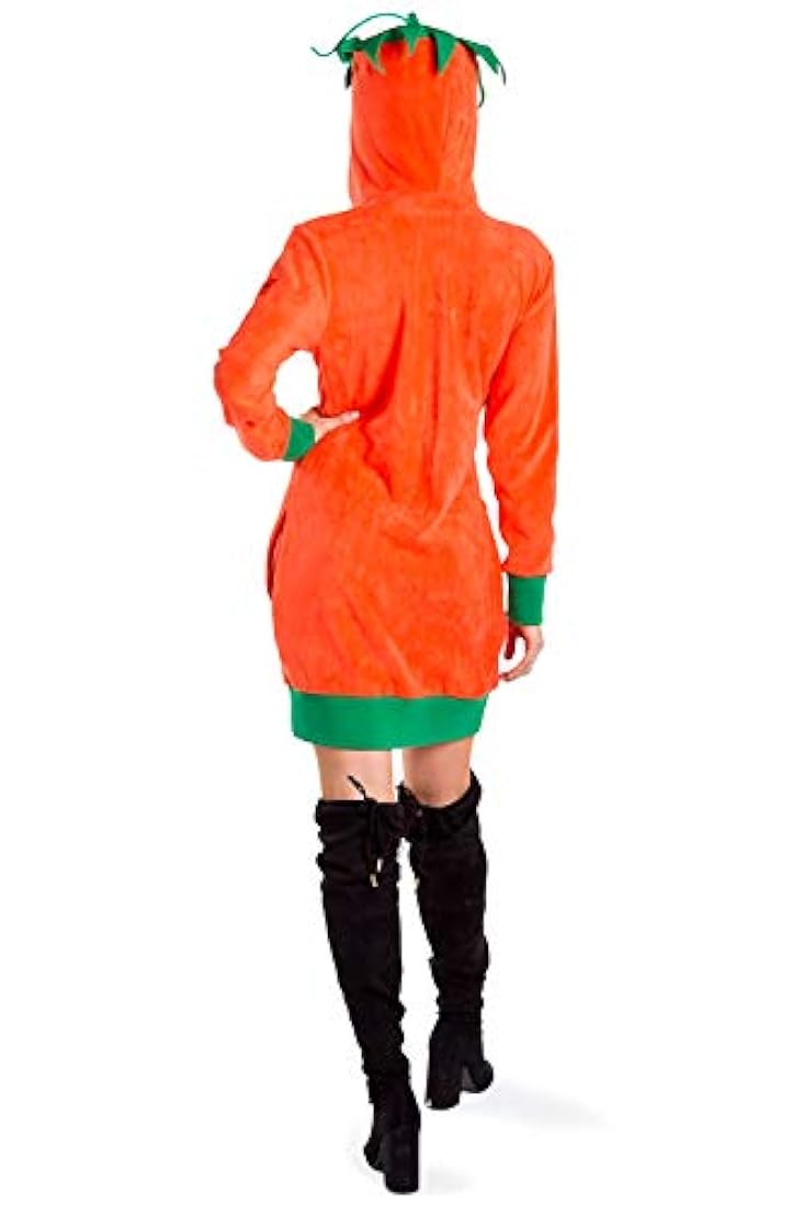 Vestido de calabaza para adulto para Halloween