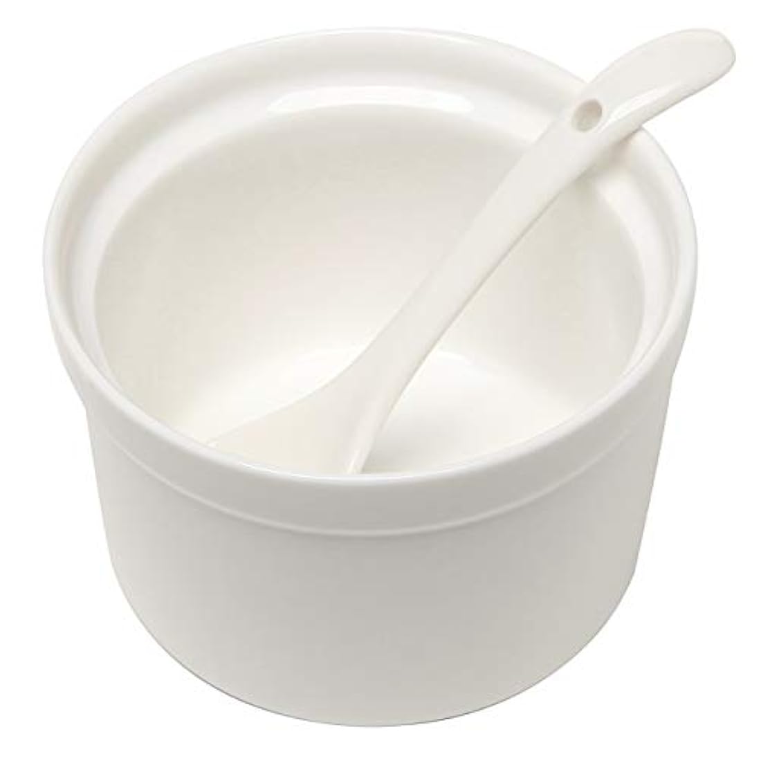 Juego de salsas de cerámica de  con tapas y cucharas