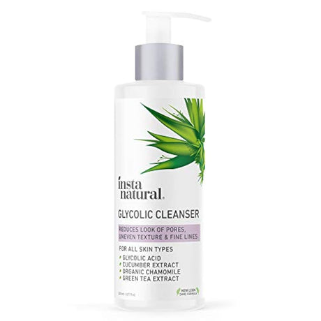 InstaNatural - Limpiador facial glicólico 17,3 ml