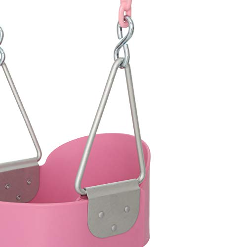 Columpio de cubo completo para niños cubo rosa