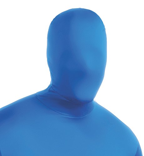 Skin Zentai Supersuit, azul, traje mediano