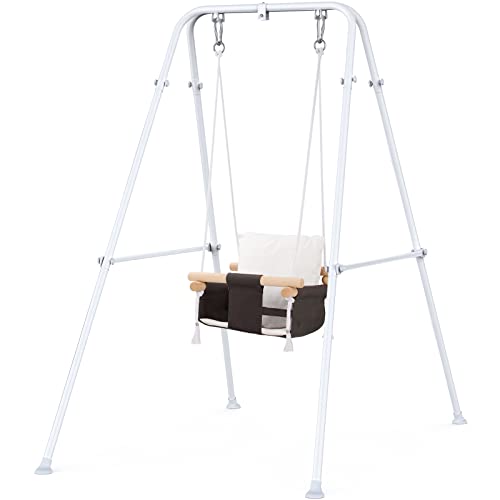 Columpio para niños pequeños con soporte