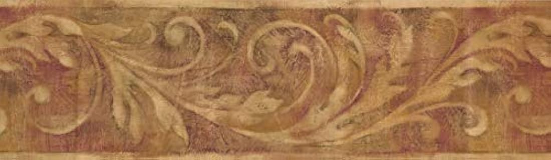 Papel pintado en vinilo para pared estilo Borde(15' x 6.75)