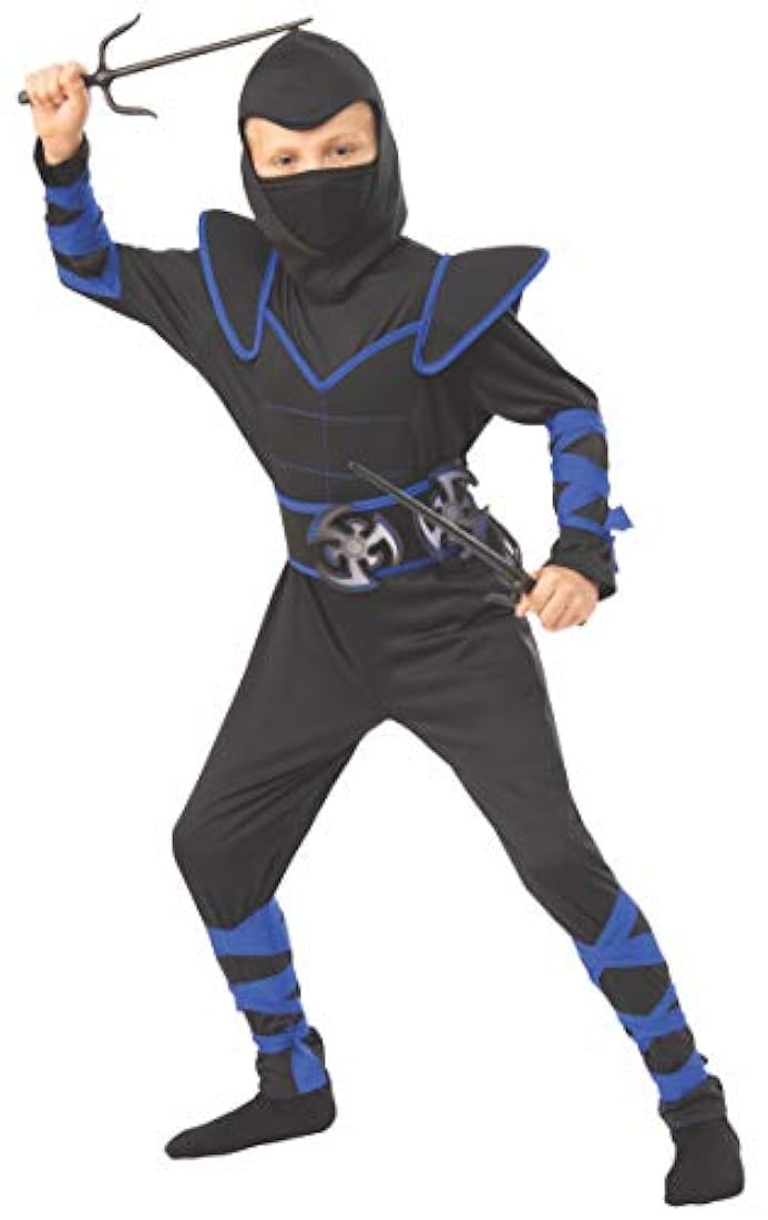 Disfraz infantil de ninja azul talla L