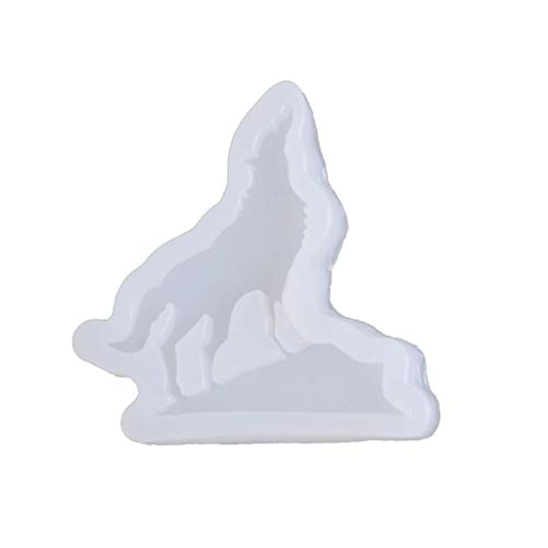 KANGneei Molde de silicona, DIY Lobo Mariposa Mono Tren Colgante de Silicona Resina Molde de Joyería Herramientas de Fabricación