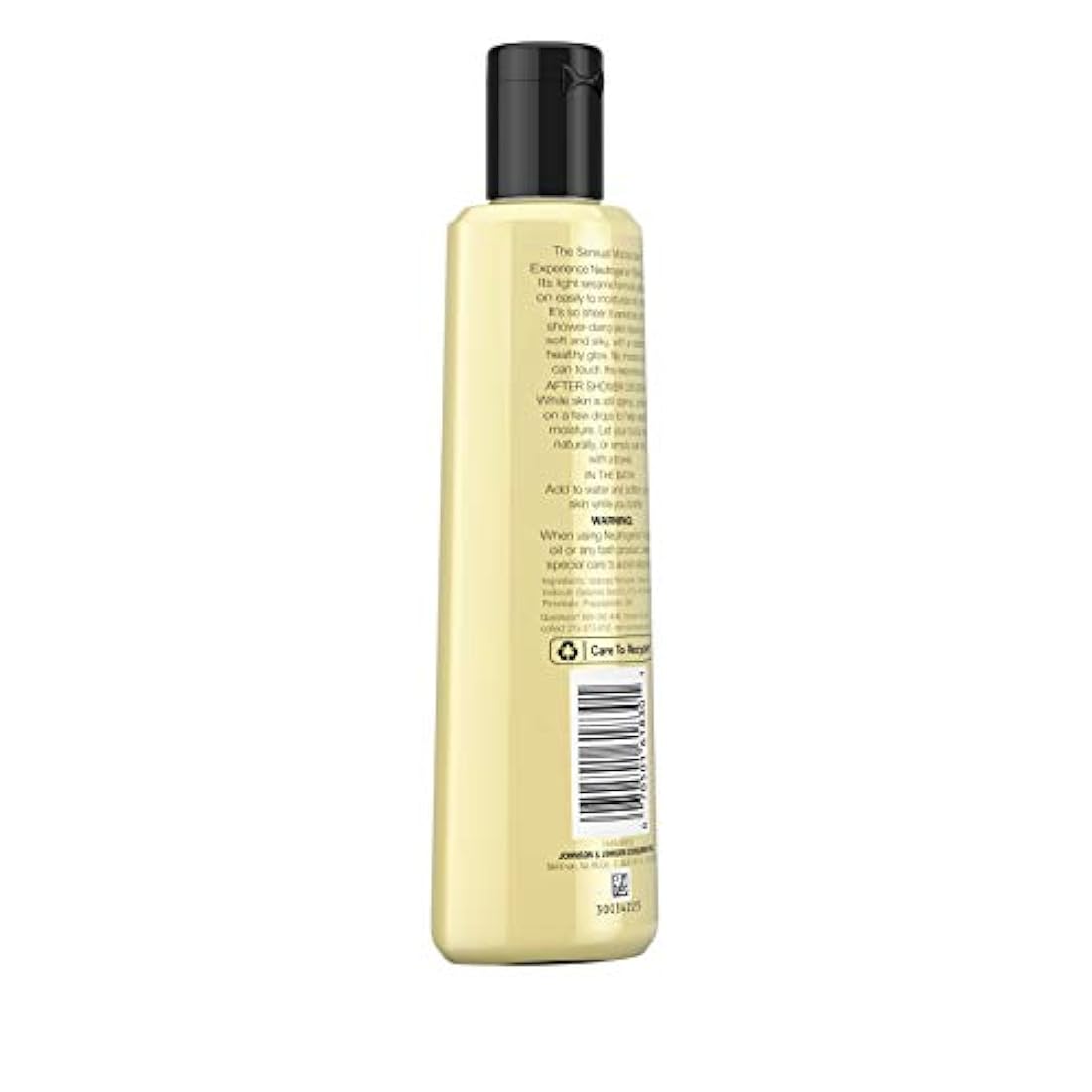 Aceite corporal Neutrogena, Fórmula sésamo liviano