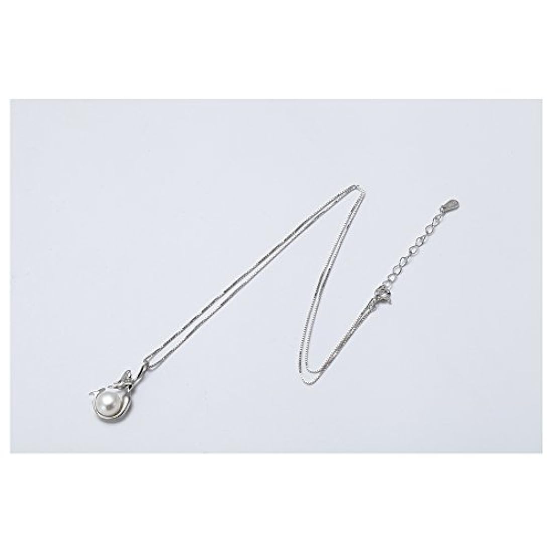 Collar con colgante de sirena de plata de ley 925