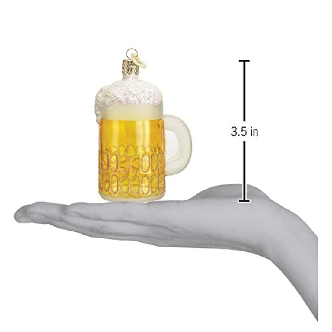 Old World Christmas Craft - Adornos soplados de vidrio para árbol de Navidad, taza