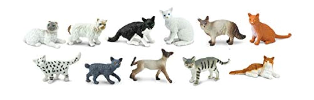 Figurines de gatos domésticos 11 unidades