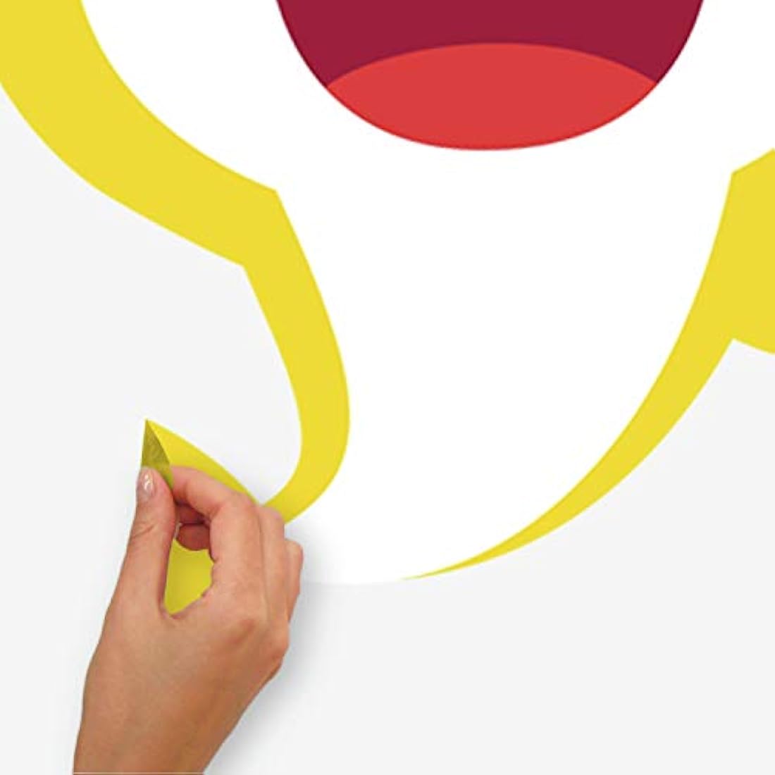 Adhesivos gigantes para pared diseño de tiburón amarillo