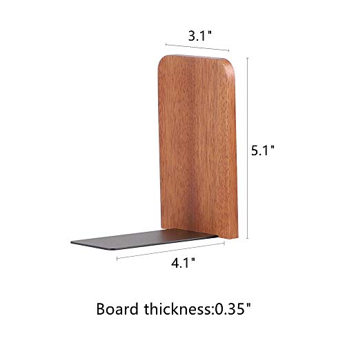 Muso Wood Sujetalibros antideslizantes para libros y películas (2 pares)