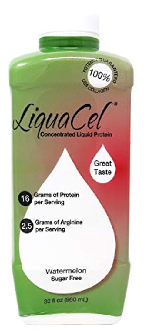 liquacel líquido proteína sandía 1 x botella de 32oz