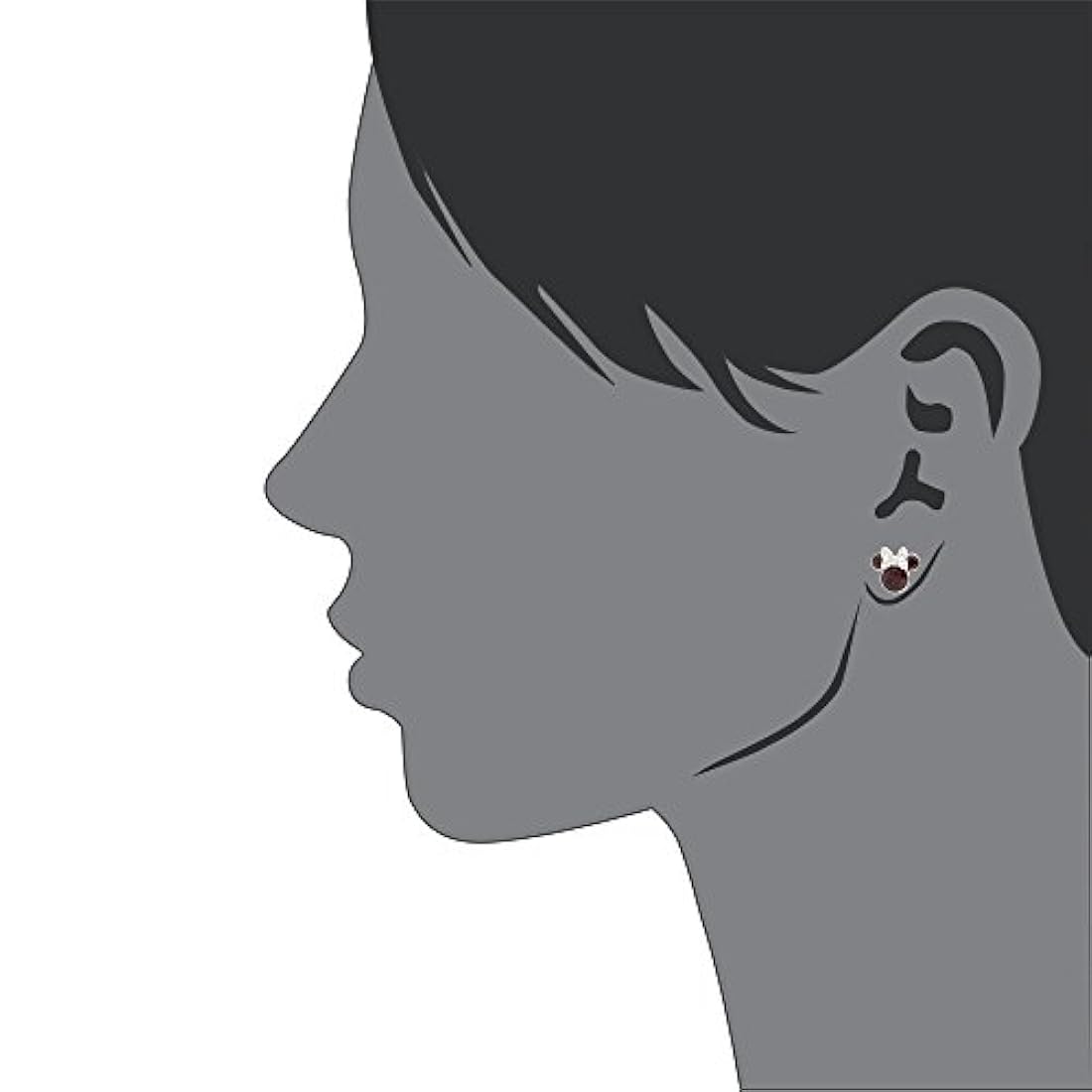 pendientes chapados en plata de cristal para mujeres y niñas